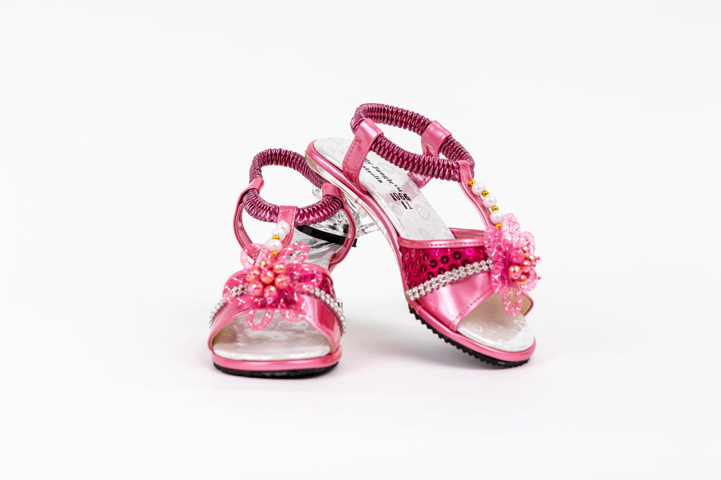 Frilly Jungle Hot Pink Fairy Petal Sandal