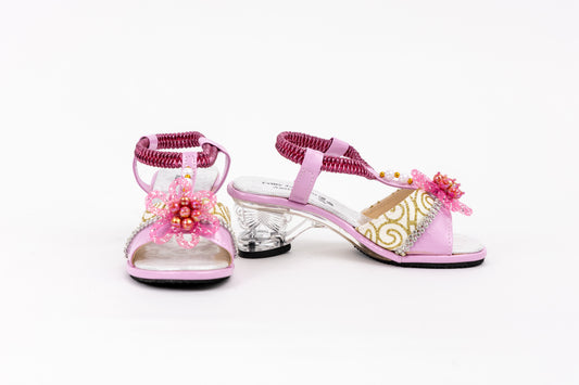 Frilly Jungle Pink Fairy Petal Sandal