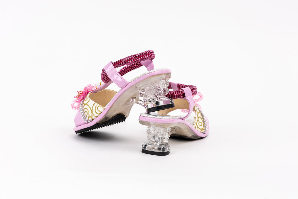 Frilly Jungle Pink Fairy Petal Sandal