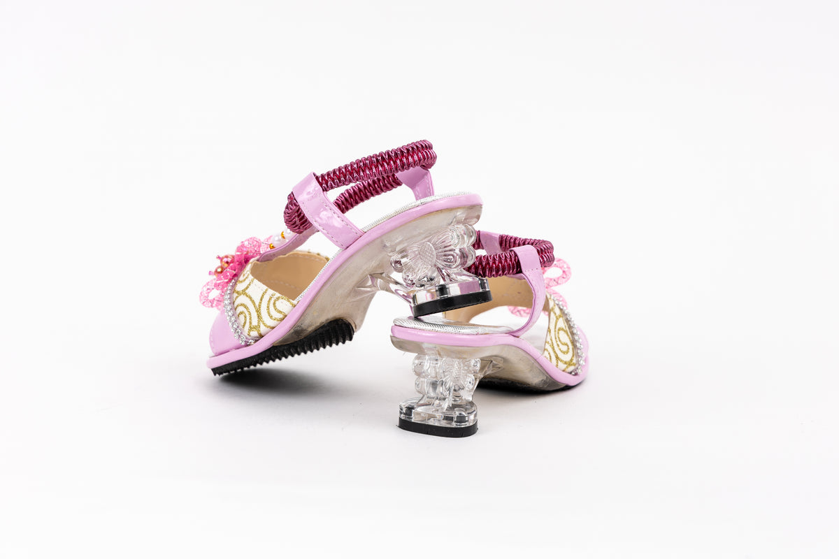Frilly Jungle Pink Fairy Petal Sandal