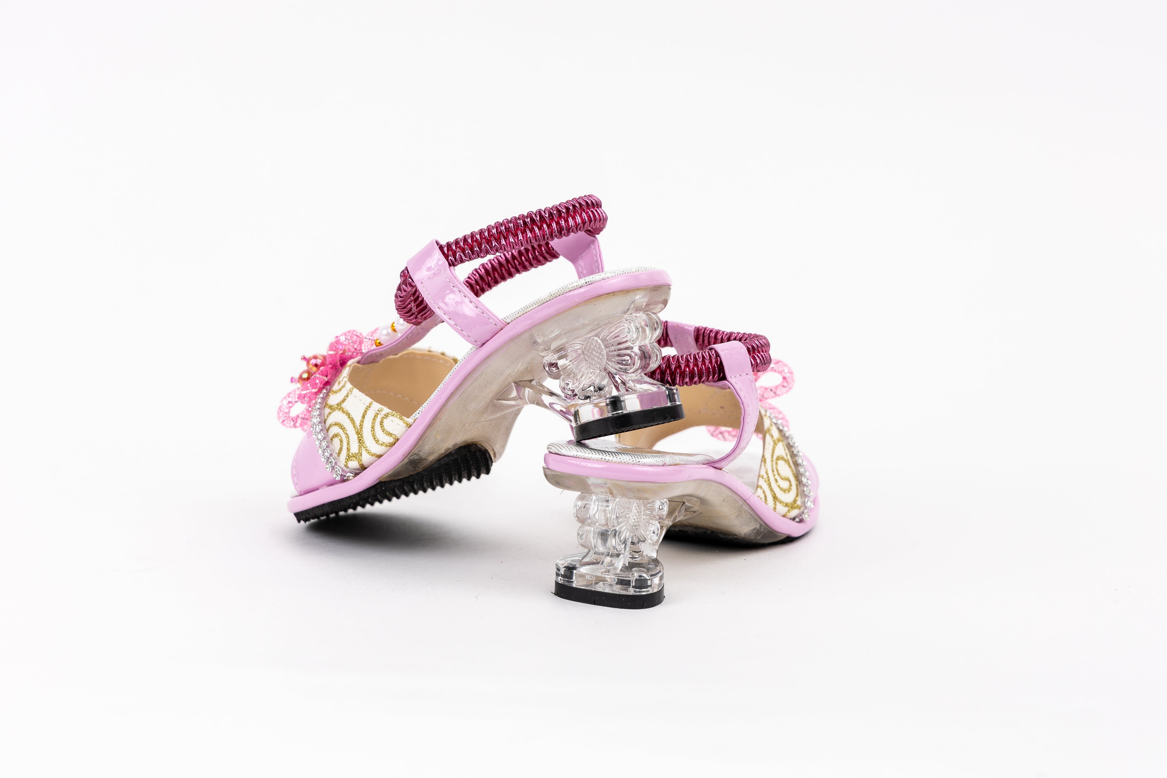 Frilly Jungle Pink Fairy Petal Sandal