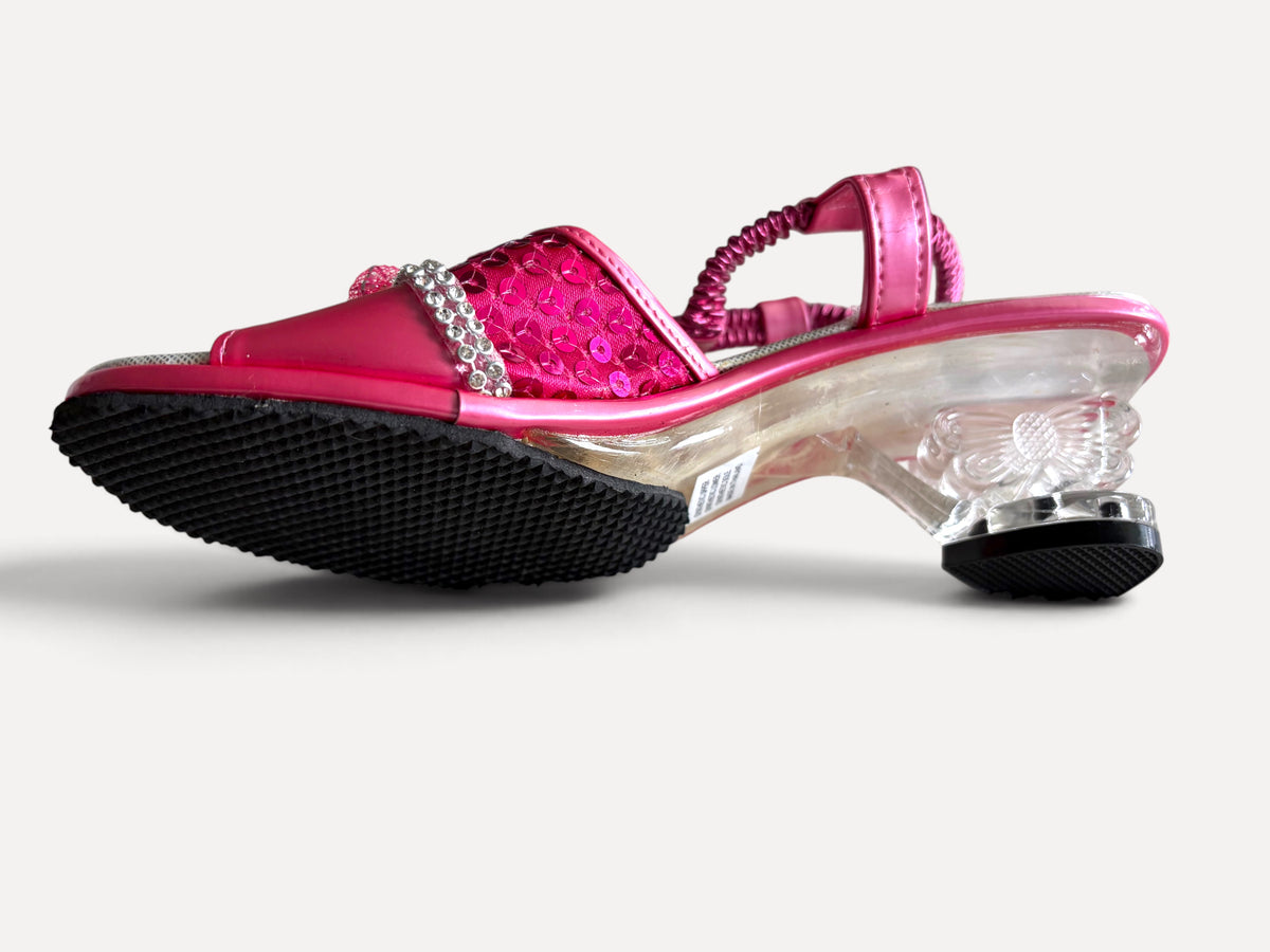 Frilly Jungle Hot Pink Fairy Petal Sandal