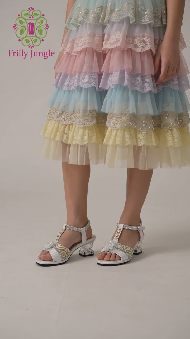 Frilly Jungle Ivory Glow Sandal